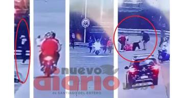 Montaron una trampa en una avenida santiagueña para captar víctimas a quienes robar (video)